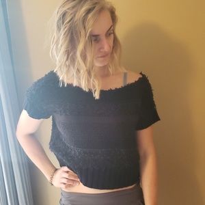 LAST CHANCE! Knit crop free poeple tee